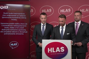 Tlačová beseda strany Hlas-SD o bezpečnosti detí