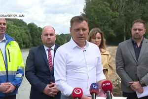 Tlačová beseda ministra Tarabu k revitalizácii starého toku Moravy