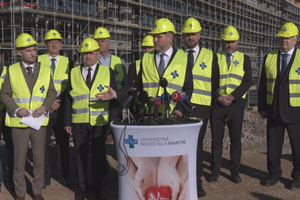 Tlačová beseda prezidenta Petra Pellegriniho a ministra Šaška k stavbe nemocnice