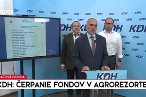 Tlačová beseda KDH o čerpaní fondov v agrorezorte