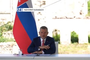 Tlačová beseda po rokovaní prezidentov Slovenska a Azerbajdžanu