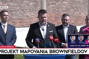 Tlačová beseda ministra Migaľa k projektu mapovania brownfieldov