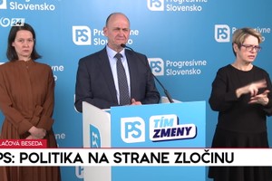 Tlačová beseda PS: Politika na strane zločinu
