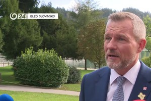Tlačová beseda prezidenta Pellegriniho po strategickom fóre v Slovinsku