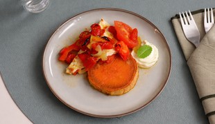 Zapekaná feta a batátový toast