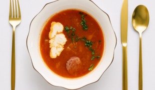 Hubovo-kapustová polievka „C vitamínový Kračún“