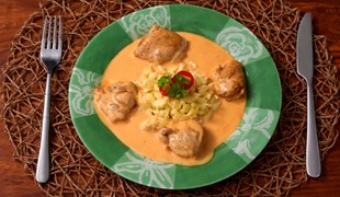 Kurací perkelt s haluškami