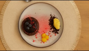 Čokoládové brownie so sorbetom