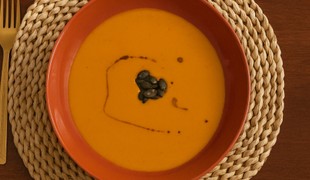 Hokkaido krém s tekvicovými semiačkami