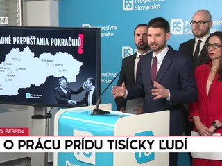 Tlačová beseda Progresívneho Slovenska: O prácu prídu tisíce ľudí