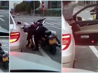 Žena vyhodila z auta vrecko s odpadom, motorkárka jej ho vrátila cez okno späť