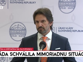 Tlačová beseda: Vláda schválila mimoriadnu situáciu