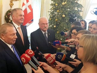 Andrej Kiska obedoval s prezidentmi Rudolfom Schusterom a Ivanom Gašparovičom