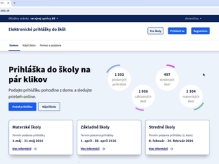 Rodičia a školy hlásia rozsiahle chyby v systéme e-prihlášok. Skontrolujte si údaje do polnoci