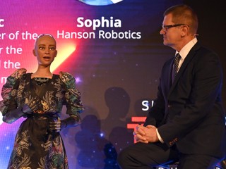 Košice očarila humanoidka Sophia. Na festivale vystúpila ako rečníčka