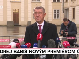 Tlačová beseda: Andrej Babiš novým premiérom ČR