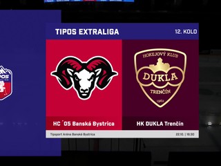 HC´ 05 Banská Bystrica - HK DUKLA Trenčín 4:1 v 12. kole Tipos extraligy