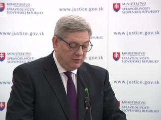 Tlačová beseda ministra spravodlivosti k zmenám zákona v prípade "kajúcnikov"