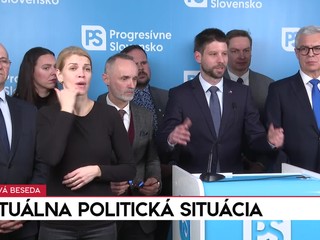 Tlačová beseda: Progresívne Slovensko o aktuálnej politickej situácii