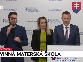 Tlačová beseda: Povinná materská škola od 3 rokov