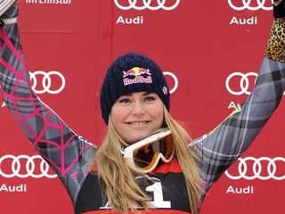 V super G Vonnovej triumf, už má istý malý glóbus