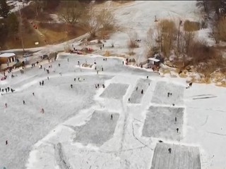 Ako z ľadovej rozprávky: Mínusové teploty vytvorili ideálne podmienky pre korčuliarov