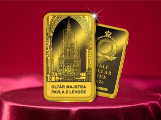 Tehlička z rýdzeho zlata za mimoriadnu cenu 39,99 €