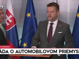 Tlačová beseda vlády po mimoriadnom rokovaní o automobilkách