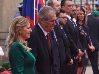NAŽIVO Z PRAHY: Zuzana Čaputová u Miloša Zemana