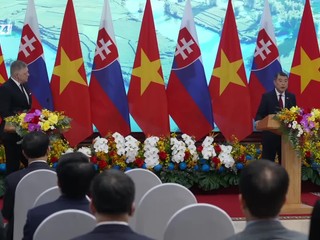 Tlačová beseda po rokovaní premiérov Slovenska a Vietnamu