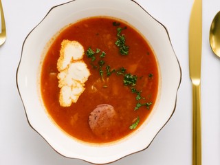 Hubovo-kapustová polievka „C vitamínový Kračún“