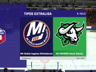 HK DUKLA Ingema Michalovce - HC MIKRON Nové Zámky 2:1 v 9. kole Tipos extraligy