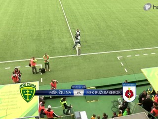 MŠK Žilina - MFK Ružomberok 1:2, výhra Ruže pod Dubňom po vyše šiestich rokoch