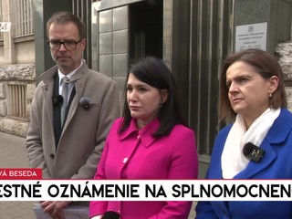 Tlačová beseda SaS: Trestné oznámenie na splnomocnenca
