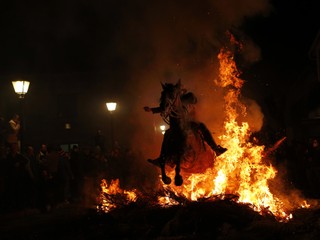 FOTO: Španieli vrhajú kone do plameňov! Veria, že im zaistia ochranu
