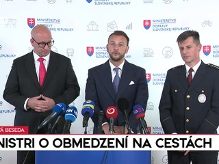 Tlačová bseda ministrov Ráža a Eštoka o obmedzení na cestách
