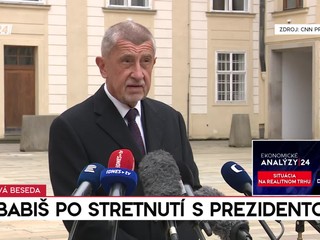 Tlačová beseda Andreja Babiša po stretnutí s prezidentom