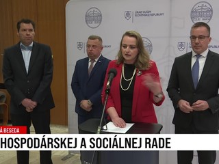 Tlačová beseda: Výsledky po rokovaní hospodárskej a sociálnej rady