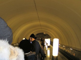 Hokejisti v Moskve cestovali na zápas KHL metrom