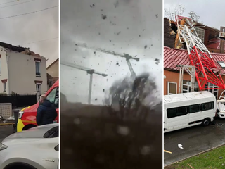 Padali žeriavy a ničilo domy. Tornádo neďaleko Paríža si vyžiadalo zranených a jednu obeť