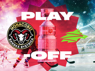 HC MONACObet Banská Bystrica - DOXXbet Vlci Žilina 3:4pp, stav série 1:3
