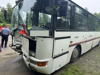 Pri nehode autobusu sa zranilo 21 detí a učiteľka. Autobus narazil do stromu