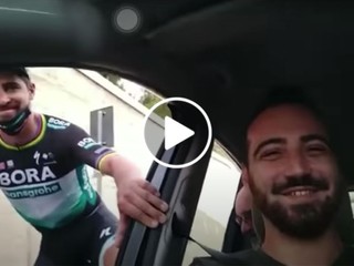 VIDEO: Sagan opäť baví,  TAKTO sa nechal zviesť fanúšikmi