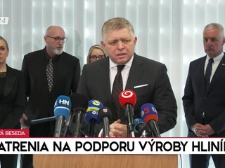 Tlačová beseda premiéra Fica k opatreniam na podporu výroby hliníka