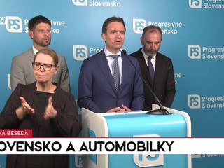 Tlačová beseda Progresívneho Slovenska o automobilkách