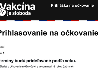 Čakáreň na očkovanie od 16+ spustili včera. Odvtedy sa prihlásilo viac ako 90 tisíc ľudí