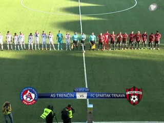 AS Trenčín - FC Spartak Trnava 1:0, strelec sa červenal