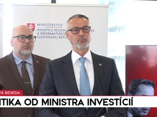Tlačová beseda: Kritika od ministra investícií