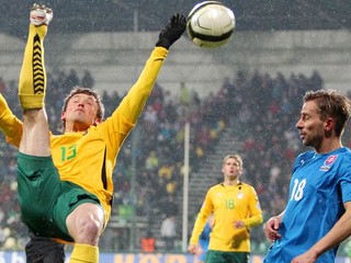 Pod Dubňom iba remíza Slovenska s Litvou