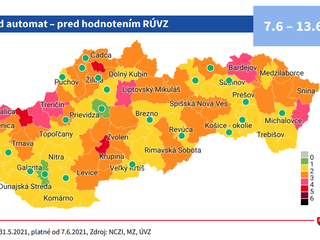 COVID AUTOMAT: Od budúceho týždňa aj prvé okresy v zelenej farbe